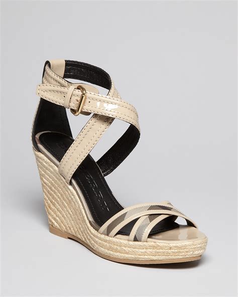 ex flat espadrilles burberry|burberry espadrille wedges.